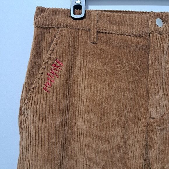 Netflix Stranger Things X Pacsun Casual Corduroy Pants Size 34 Brown NWT - Picture 13 of 15